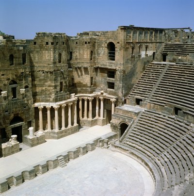 Roman theatre at Bosra (Busra), Syria, ancient capital of the province of Arabia by Roman